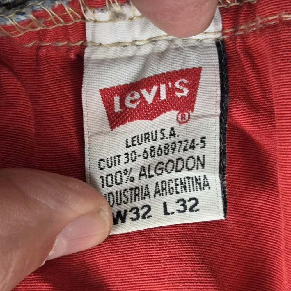 Vintage Levis Engineered Jeans Mens 32x32 Blue Light Wash Twisted Zip Fly